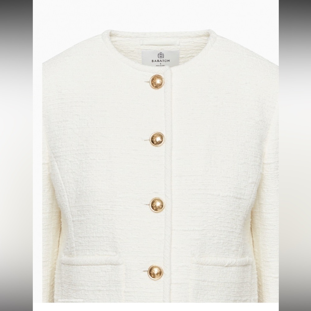 Babaton White Textured Blazer - Picture 3 of 13